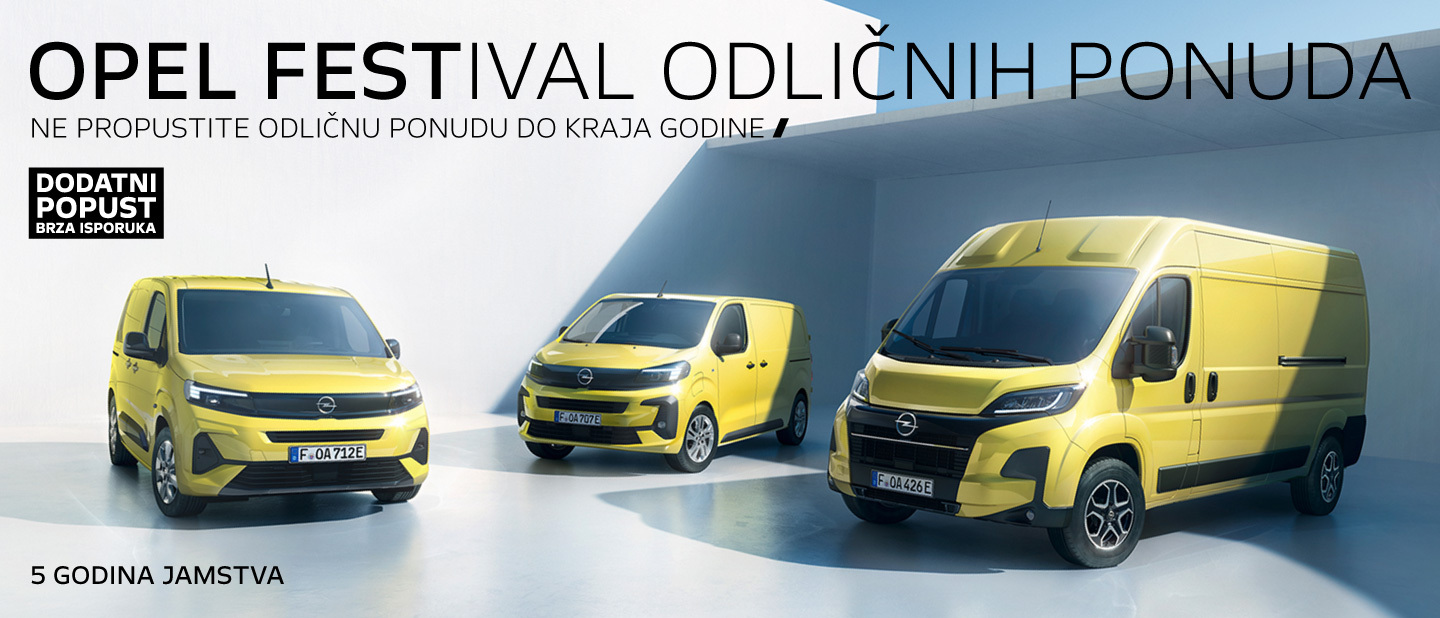 Ne propusti festival odličnih Opel ponuda!