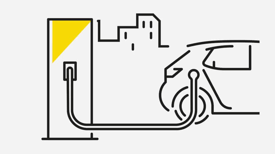 Opel e-mobilnost - Kabeli: Brzo punjenje na javnim punionicama, Ilustracija